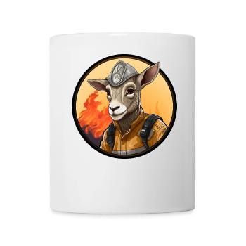 Goats Fire Brigade / Firefighter Goat - Mug - white - Front