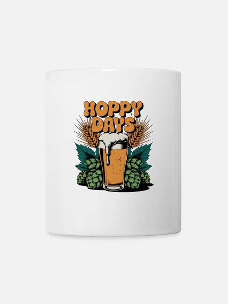 Hoppy Days - Tasse - Weiß