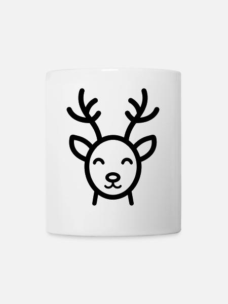 Rentier - Tasse - Weiß