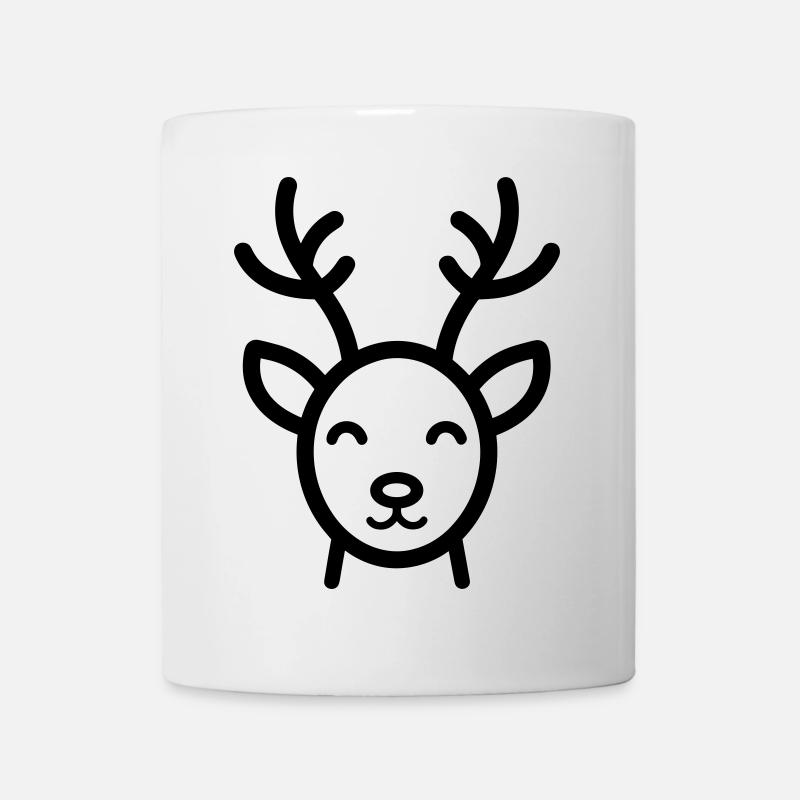Rentier - Tasse - Weiß