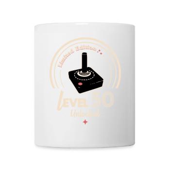 Design Badge Level 50 Retro Console - Mug - white - Front