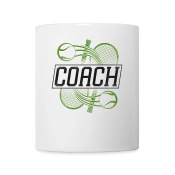 Funny Tennis Player Racket Coach - Tasse - Weiß - Vorne