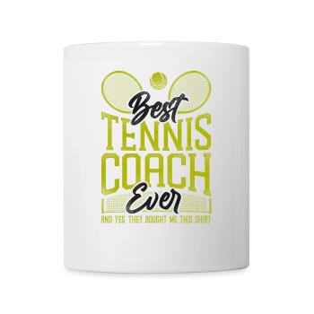 Funny Tennis Player Racket Coach - Mug - white - Front