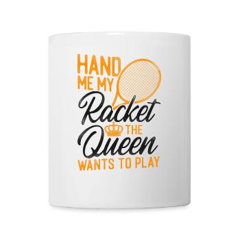 Funny Tennis Player Racket Queen - Mug - white - Front