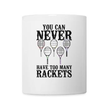 Raquette de joueur de tennis amusante que vous pouvez - Mug blanc - blanc - Devant