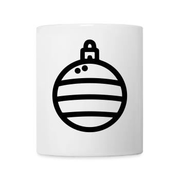 Weihnachtskugel - Tasse - Weiß - Vorne