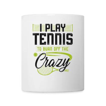 Funny Tennis Player Racket I Play - Mug - white - Front