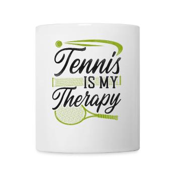 Drôle de joueur de tennis Raquette Tennis - Mug blanc - blanc - Devant