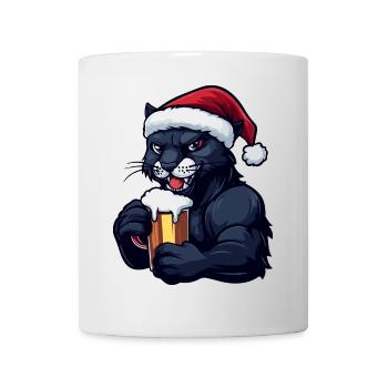 Bière de Noël Panther - Mug blanc - blanc - Devant