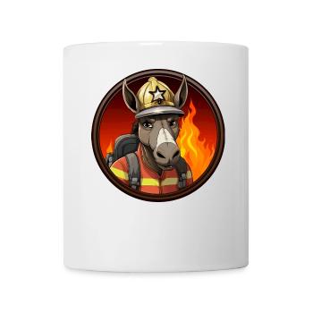 Fire Brigade Donkey - Mug - white - Front