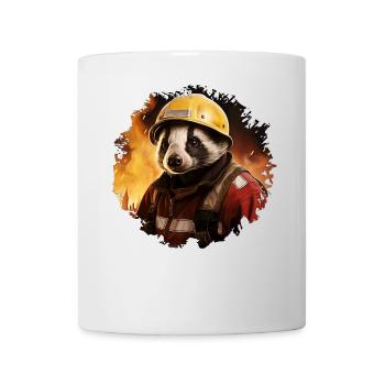 Feuerwehr Dachse - Tasse - Weiß - Vorne