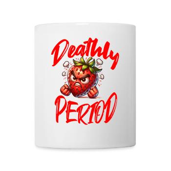 Règles mortelles Fraise Semaine des règles Menstruation - Mug blanc - blanc - Devant