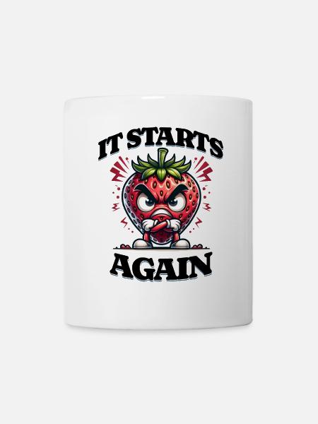Es Beginnt Wieder: Periode, Menstruation, - Tasse - Weiß