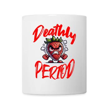 Période de la mort Personnage de fraise en colère - Mug blanc - blanc - Devant