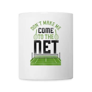 Raquette de joueur de tennis drôle ne pas - Mug blanc - blanc - Devant