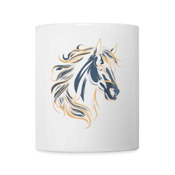 COULEUR DE TATOUAGE DE CHEVAL - Mug blanc - blanc - Devant