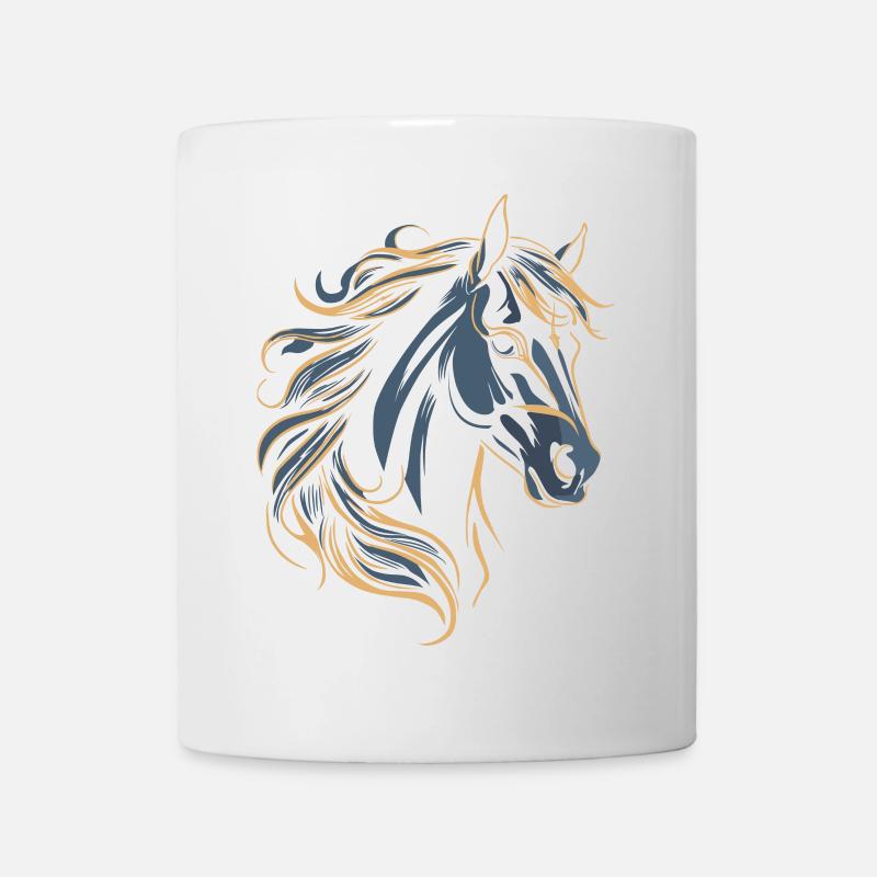 PFERD TATTOO FARBE - Tasse - Weiß