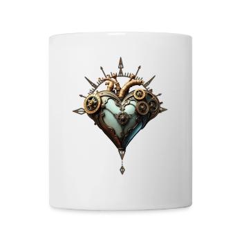 Fascinating steampunk heart - Mug - white - Front
