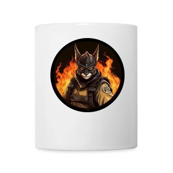Fledermäuse Feuerwehr / Feuerwehrmann Fledermaus - Tasse - Weiß - Vorne