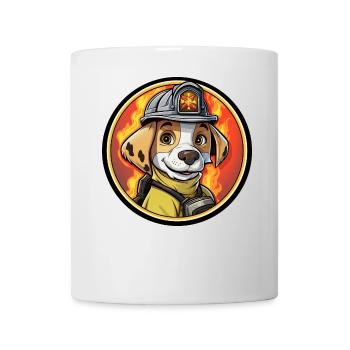 Chiens de pompiers - Mug blanc - blanc - Devant