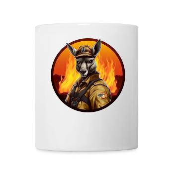 Kangourous de pompiers - Mug blanc - blanc - Devant