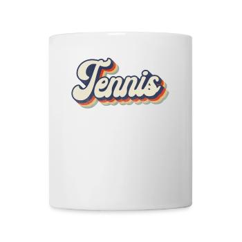 Funny Tennis Player Racket Retro - Tasse - Weiß - Vorne
