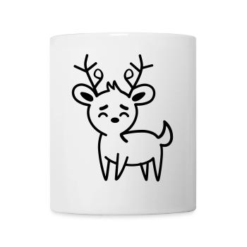 Hirsch - Tasse - Weiß - Vorne