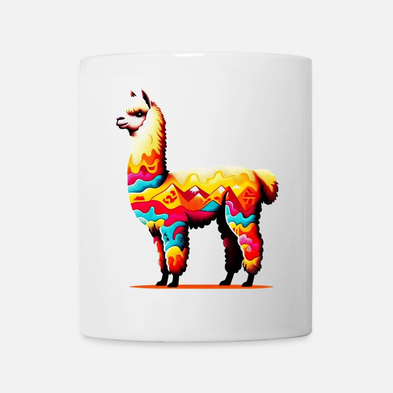 Alpaka - Tasse - Weiß