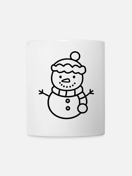 Schneemann - Tasse - Weiß