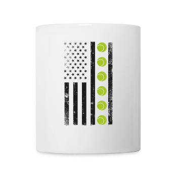 Funny Tennis Player Racket - Tasse - Weiß - Vorne