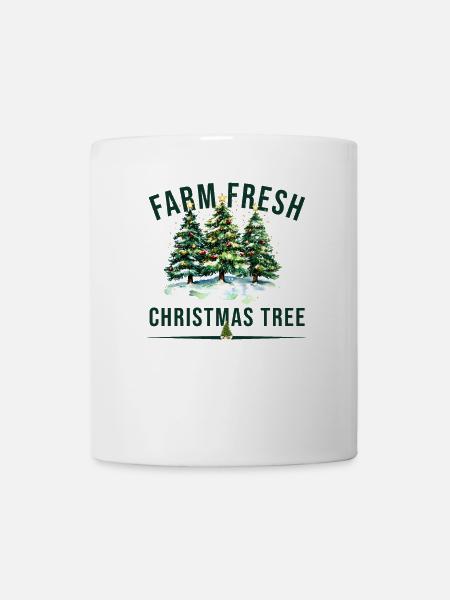 Farm Fresh Christmas Tree - Tasse - Weiß