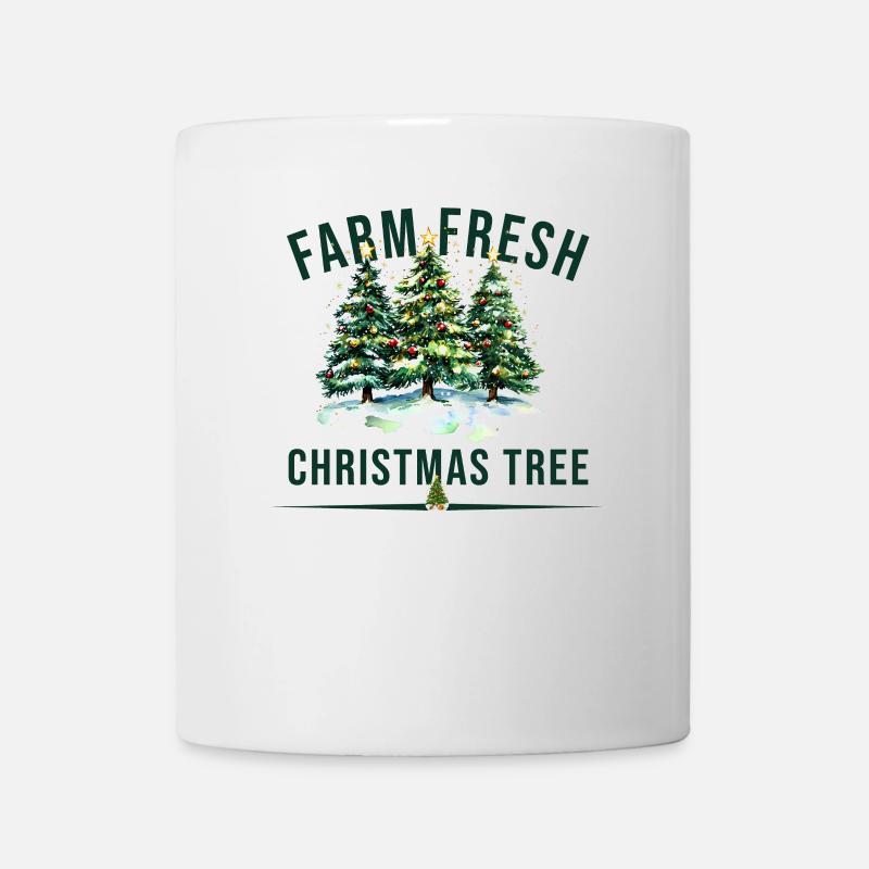 Farm Fresh Christmas Tree - Tasse - Weiß