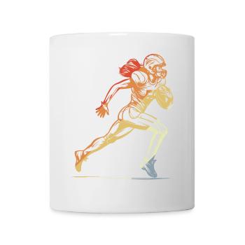 American Football Frau - Tasse - Weiß - Vorne