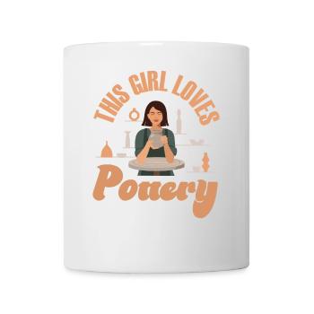 Pottery Ceramics Artist Girl This - Mug - white - Front