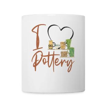 Pottery Ceramics Artist Heart I - Mug - white - Front