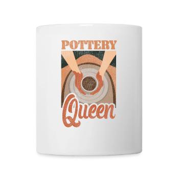 Pottery Ceramics Artist Queen - Mug - white - Front