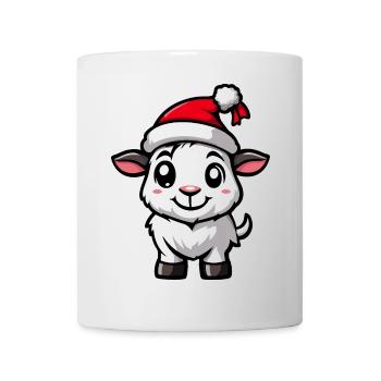 Chèvre de montagne Noël mignon - Mug blanc - blanc - Devant