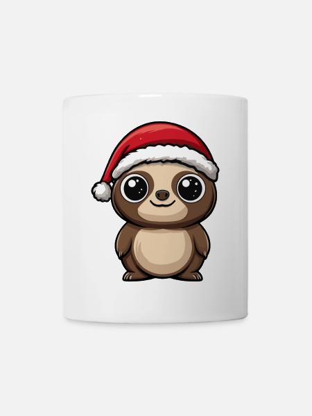 Chameleon Weihnachten Niedlich - Tasse - Weiß
