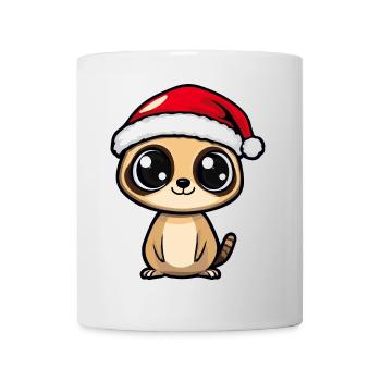 Suricate Noël Mignon - Mug blanc - blanc - Devant