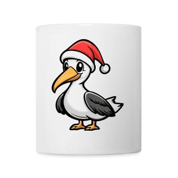 Pelikan Vogel Weihnachten Niedlich - Tasse - Weiß - Vorne