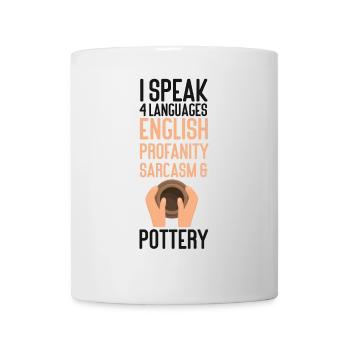 Poterie Céramiste Artiste Je Parle 4 - Mug blanc - blanc - Devant