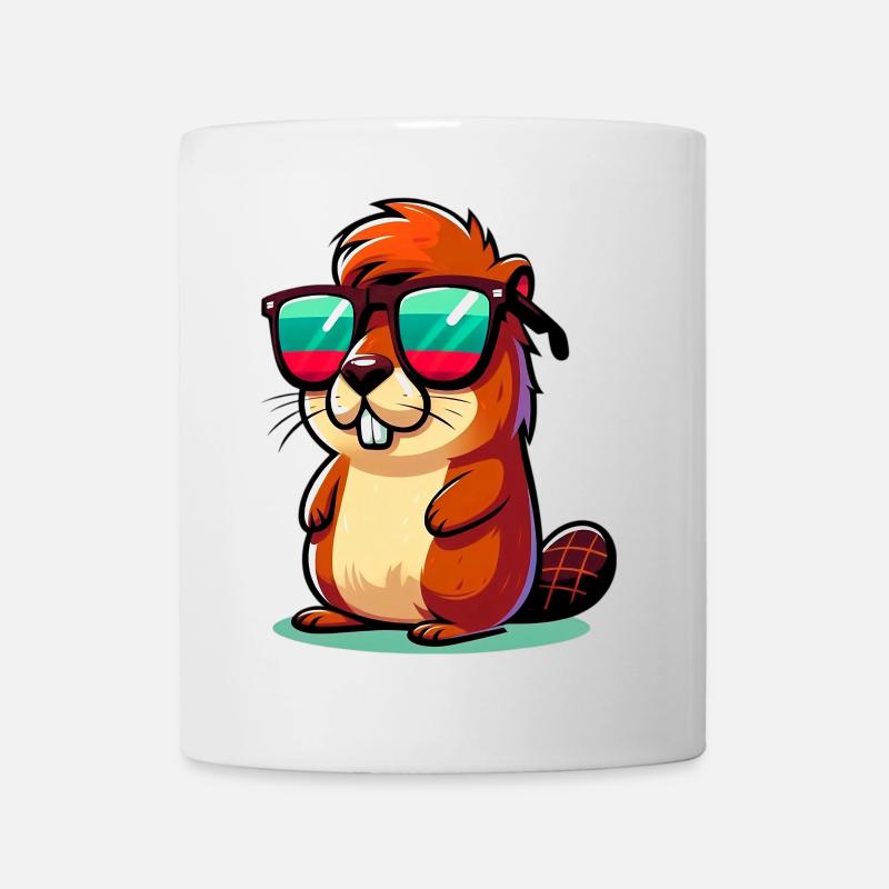 Castor - Mug blanc - blanc