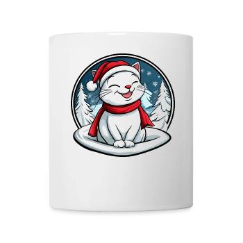 Chats Noël - Mug blanc - blanc - Devant