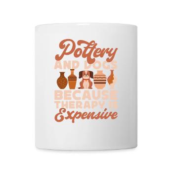 Pottery Ceramics Artist Dog - Mug - white - Front