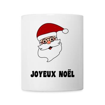 PÈRE NOËL. NOËL. JOYEUX NOËL. MERRY CHRISTMAS - Mug blanc - blanc - Devant