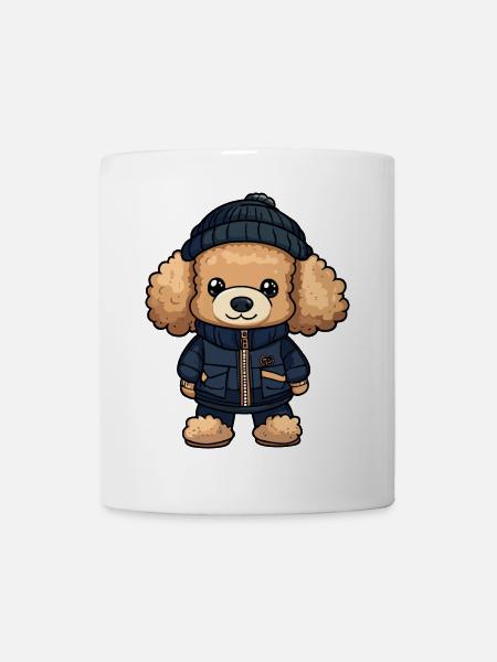 Pudel Hund Stylisch - Tasse - Weiß