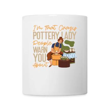 Poterie Céramiste Artiste Je Suis Ça - Mug blanc - blanc - Devant