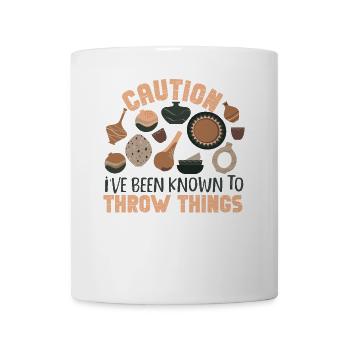 Pottery Ceramics Artist Caution - Tasse - Weiß - Vorne