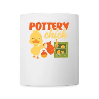 Pottery Ceramics Artist Chicken - Mug - white - Front