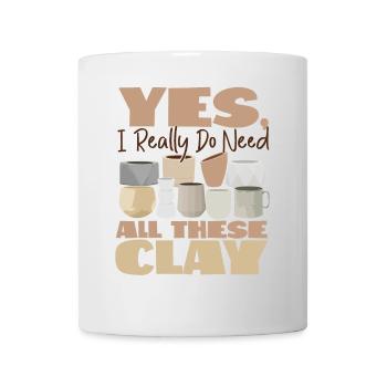 Pottery Ceramics Artist Yes, I - Mug - white - Front